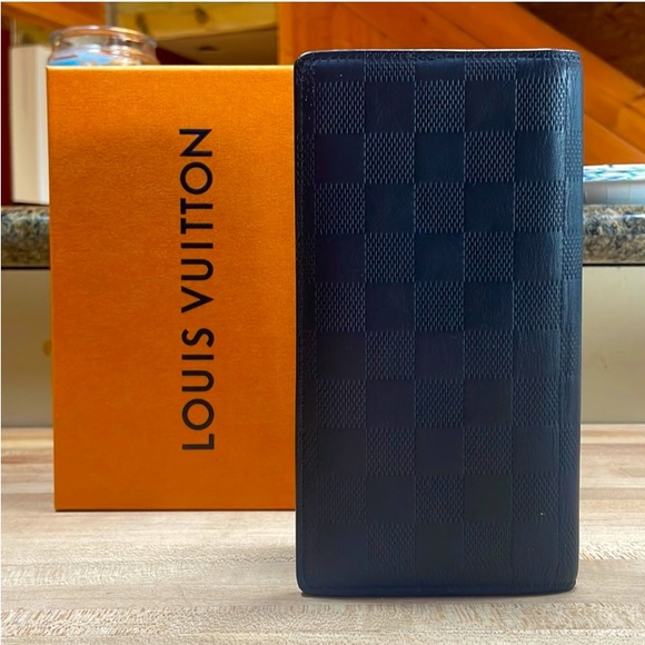 Louis Vuitton Brazza Dark Gray Damier Infinity Long Bifold wallet. MB6187 - Picture 1 of 6